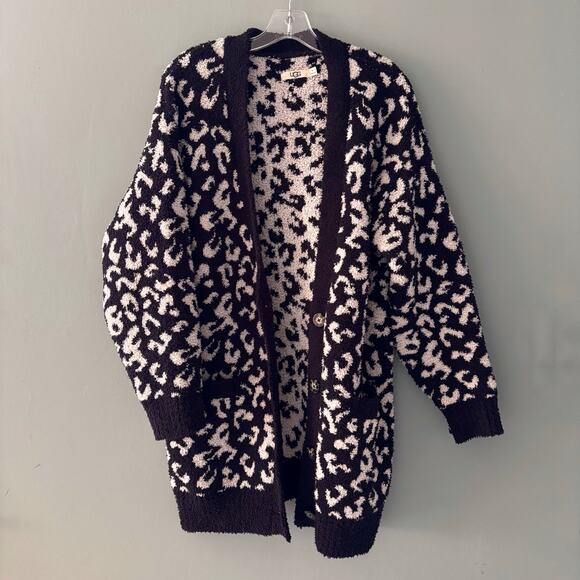 UGG Ugg Joselyn Leopard Print Cardigan Sweater - Picture 1 of 6